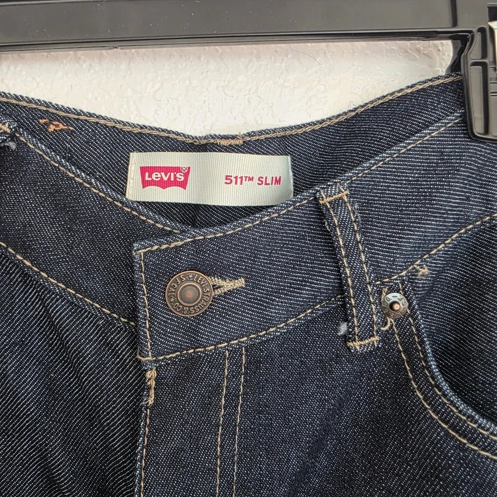 Levi's 511 Slim Fit‎ Dark Wash Denim Jeans Men's Size 28x28  reg 16